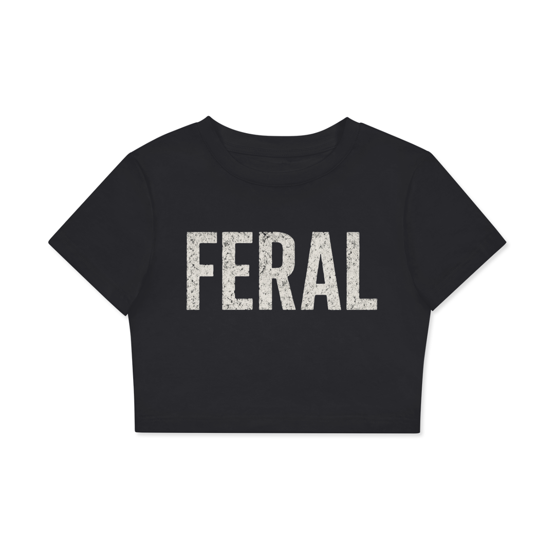 Fitted Crop Cotton T-Shirt