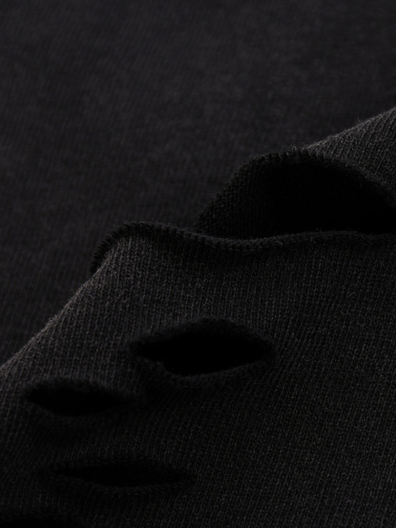Snow Washed Raw-Hem T-Shirt