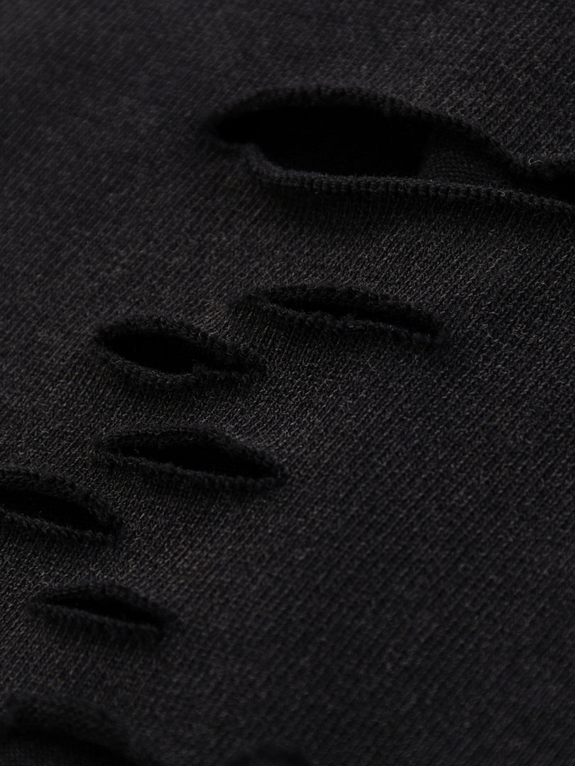 Snow Washed Raw-Hem T-Shirt