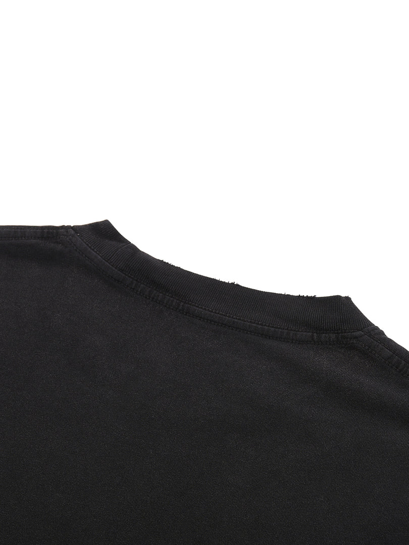 Snow Washed Raw-Hem T-Shirt