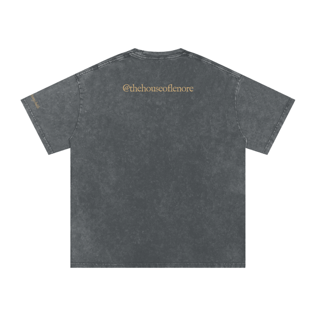 Snow Washed Oversized Cotton T-Shirt