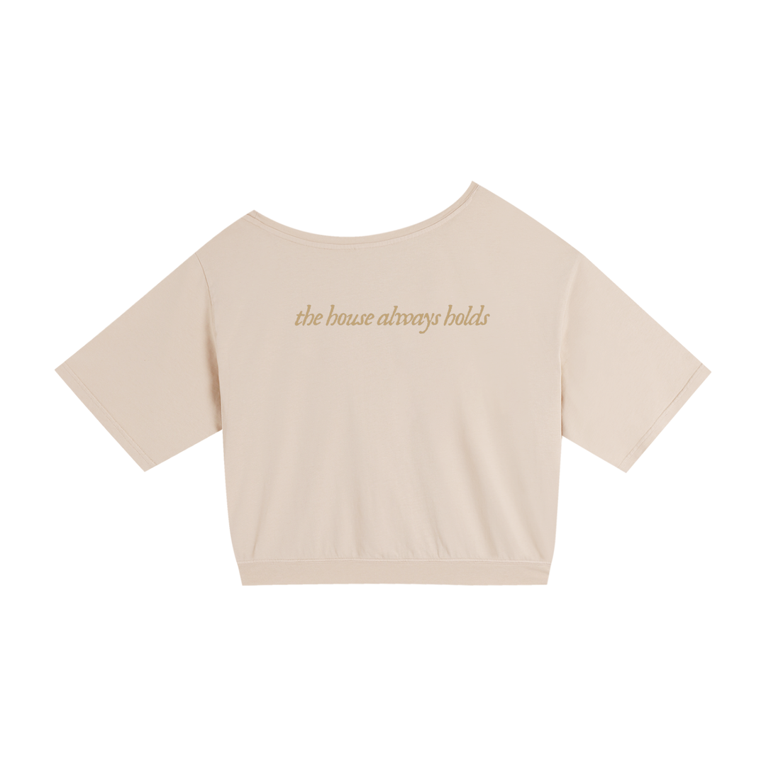 Asymmetric Shoulder Oversized Cotton T-Shirt