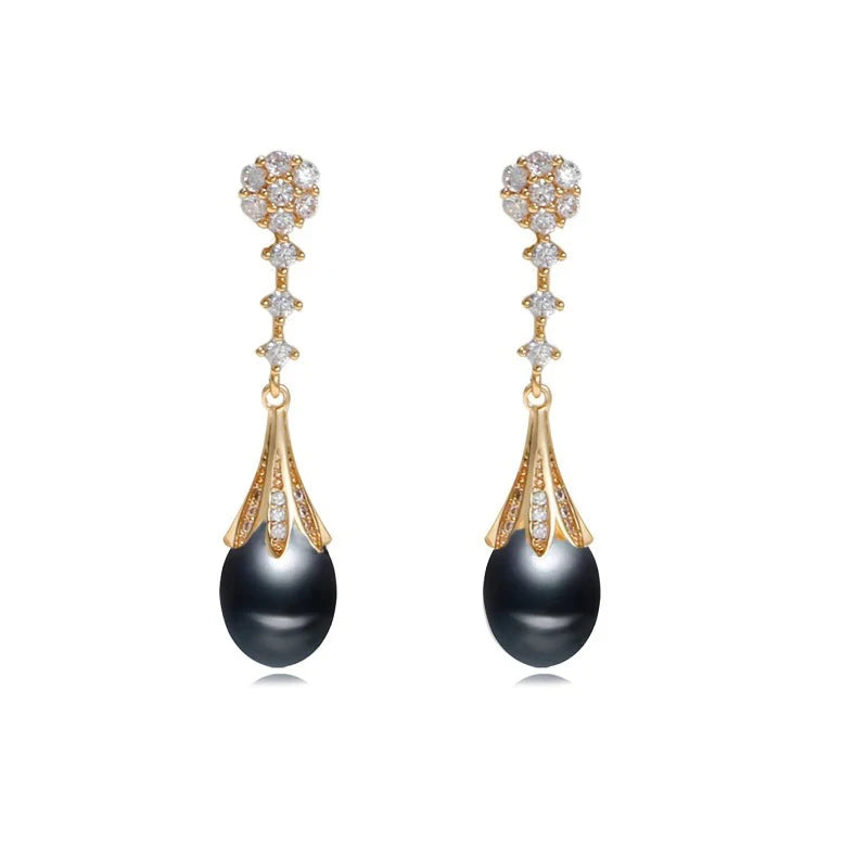 Real Freshwater Natural Pearl Earrings
