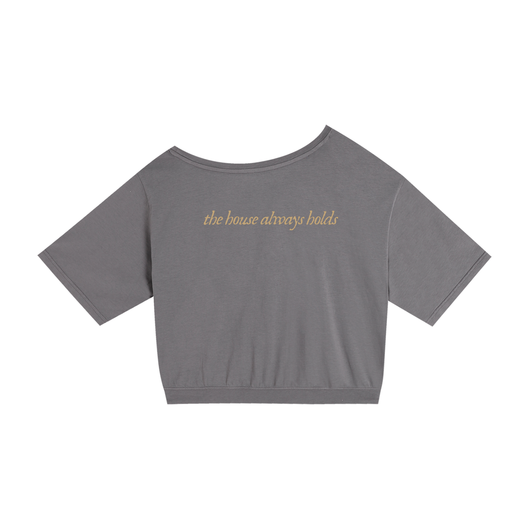 Asymmetric Shoulder Oversized Cotton T-Shirt